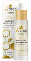 bedrop Concentrated Anti Aging Serum mit straffendem Bienengift, Gelée Royal, Hyaluron & Acetylglucosamin hochdosiert - Reine Imker Qualität ohne Zusatzstoffe 30 ml (1er Pack)