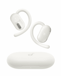 soundcore V20i von Anker Open-Ear Kopfhörer, verstellbare Ohrhaken, komfortabel, fester Halt, starker Bass, rauschfreie Telefonate, IP55, LED, 36h Spielzeit,Bluetooth 5.4 Earbuds,Multipoint Connection Weiß