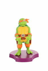 Exquisite Gaming Cable Guys Holdem - TMNT Michelangelo Collectible Small Tech Accessories & Phone Holder/Stand (iPhone, Samsung, Earbuds, Earphones) Michaelangelo