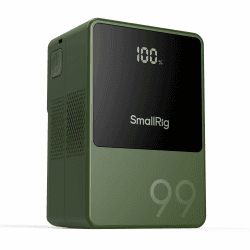 SMALLRIG VB99 Mini V Mount Akku, 6800mAh 99Wh mit OLED Screen, V Mount Battery für Fotografen und Filmemacher, Unterstützt 100W PD USB-C Schnellladung, D-TAP, USB-A, DC-Anschlüsse Grün - 4930