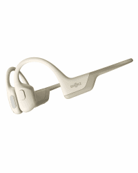 SHOKZ OpenRun Pro Knochenschall Kopfhörer, Open-Ear Bluetooth Kopfhörer mit Noise-Cancelling Mikrofon, IP55 wasserdichte kabellose Ohrhörer zum Laufen, 10 Std Spielzeit, mit Sport-Stirnband, Beige Standard Turnover Beige
