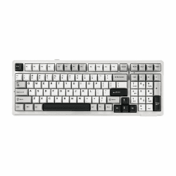 EPOMAKER x Aula F99 Kabellose mechanische Tastatur, Tastatur Gasket mit Hot-Swap, Polsterung, Bluetooth, 8000 mAh, NKRO, RGB, für Gaming/Win/Mac(F99 Grey, Nimbus Switch) Nimbus Switch F99 Grey