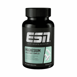 ESN Magnesium Caps, 120 Kapseln, 300 mg Magnesium pro Tagesportion - Magnesiumbisglycinat-Kapseln, Support für Energiehaushalt, hohe Bioverfügbarkeit, geprüfte Qualität - Made in Germany Single