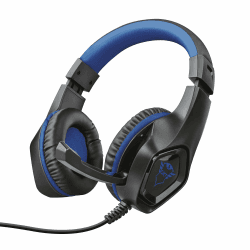 Trust Gaming Headset GXT 404B für PS4 und PS5 - Rana Kabelgebundene Gaming-Kopfhörer mit Flexibles, Abnehmbares Mikrofon und Einstellbarer Kopfbügel für Playstation 4 und 5 - Blau, 23309