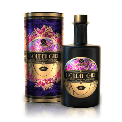 Michi Palma | Golden Girl Gin (1 x 0.5 l) | Pure Flower Power Gin mit edler Geschenkverpackung | Goldene Gin-Geschenkidee