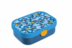Mepal - Lunchbox Campus - Bento Lunchbox für Kinder - Brotdose mit Bento-Fach & Gabel - Meal Prep Box mit Clip-Verschluss - BPA-frei & Spülmaschinenfest - 750 ml - Stitch