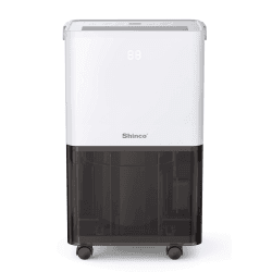 SHINCO Luftentfeuchter Elektrisch 10L,Raumentfeuchter mit Feuchtigkeitssensor,für 45m³(15m²),Energieeinsparung,Aktivkohlefilter,Wäsche trocknen,Automatischer Neustart,Ablaufschlauch 10L-15㎡/24h