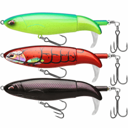 TRUSCEND Top Water Angelköder, Whopper Angelköder für Süßwasser oder Salzwasser, schwimmende Köder für Bass Wels Hecht, Angeln Wobble Oberfläche Bass Köder Teasers Angeln Geschenke für Männer D2-14cm-37g