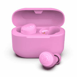 JLab Go Air Pop+ In Ear Kopfhörer kabellos Bluetooth, True Wireless Kopfhörer, 35+ Std Headphones, kabellose Ohrhörer, Earbuds mit Mikrofon, USB-C Ladebox, Dual Connect, EQ3 Sound, Rosa Rosa POP+