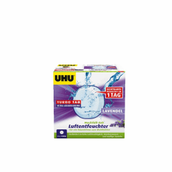 UHU Luftentfeuchter Ambiance Nachfülltabs, Bekämpft Feuchtigkeit und Schimmel in Wohnräumen, 2 x 100 g, mit Lavendelduft Mehrfarbig Standard Nachfüll-Tabs Lavendel 2x 100g Single