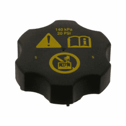 febi bilstein 36579 Kühlerverschlussdeckel für Kühlerausgleichsbehälter , 1 Stück, Schwarz, Braun, Grau