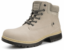 Eagsouni Winterschuhe Herren Damen Gefütterte Stiefel Warm Schneestiefel Wasserdicht Winterstiefel Winter Boots Outdoor 37 EU Beige Ohne Fell