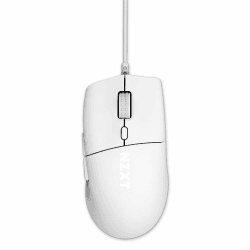 NZXT Lift 2 Ergo | Leichte ergonomische kabelgebundene Gaming-Maus | Leichte 61-g-Konstruktion | 8K-Abfragerate | Optische Switches | Optischer 26K-DPI-Sensor | Füße aus 100% PTFE | Weiß Weiß Lift 2 Ergo
