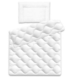 Siebenschläfer Baby Bettdecke und Kissen im Set - Kinderdecke 100 x 135 mit Kopfkissen 40x60cm 100 x 135 cm + 40 x 60 cm Kinderbettdecken-Set