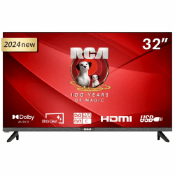 RCA E32-RH1Q1L TV 32 Zoll (81cm) Fernseher,HD,Ultra Clear,Triple Tuner(DVB-T2/S2/C),Hotelmodus,2024 32" Standard TV