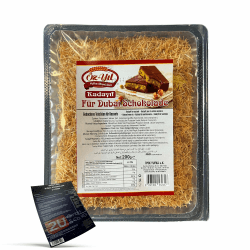 Kadayif Teigfäden Geröstet, Geröstetes Engelshaar Teigfäden für Dubai Schokolade, Türkische Engelshaar Kadayif Teigfäden, Kunafeh Künefe inkl. Rezept zum selbst machen (1 x 200g)