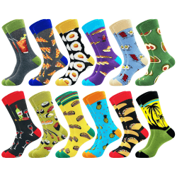 Belloxis Bunte Socken Herren 43-46 Baumwolle Motiv Socken Kuschelsocken Socken Wadenstrümpfe Socken Geschenke für Männer Mehrfarbig-b 43-46