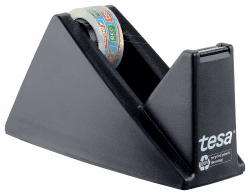 tesa Easy Cut Economy Klebebandabroller mit ecoLogo für Tische/Ökologischer Tischabroller mit Anti-Rutsch-Technologie für Klebefilm bis 10 m x 15 mm 1 10m x 15mm