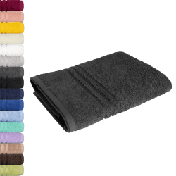 Lavea Saunatuch 80x200cm, Frottierserie Elena, Anthrazit 80 x 200 cm Anthrazit