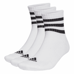 adidas Unisex Set Di 3 Paia Di Calzini Al Ginocchio 3-stripes Sportswear Knöchelsocken XXL Weiß Schwarz