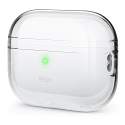 elago Clear Case Hülle Kompatibel mit Apple AirPods Pro 2. Generation - Schutzhülle, Stoßfest, Inklusive Gel-Tape, Kabelloses Aufladen, Reduziert Vergilbung (Transparent)