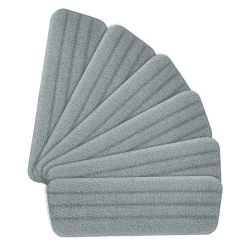 Vicloon Mop Pads,6 Stück Mop Microfaser Reinigung Pads,Wischmopp-Reinigungskissen für Alle Sprühwischer & Reveal Wischmopps Waschbar,42×14cm - Grau