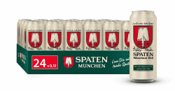 SPATEN Münchner Hell Dosenbier EINWEG, Helles Bier aus München (24 x 0.5 l) EINWEG Helles 1 stück (24er Pack)