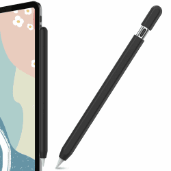 AHASTYLE Silikon Hülle für Apple Pencil USB-C Apple Pencil Hülle Ultra Dünn Apple Pencil USB-C Case Abdeckung Kompatibel mit Apple Pencil USB-C (Schwarz) 1 Pack Schwarz