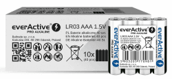 everActive AAA Batterien 40er Pack, Pro Alkaline, Micro LR03 R03 1.5V, höchster Leistung, 10 Jahre Haltbarkeit, 40 Stück 40 Stück AAA/LR03