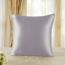 townssilk Beidseitig 100% 19mm Pure Maulbeerseide Kissenbezug für Haar und Haut Gesundheit, 1 Stück 80x80cm Größe Kissenbezug mit verstecktem Reißverschluss 600 Fadenzahl Lilacpurple 80x80cm Lilacpurple