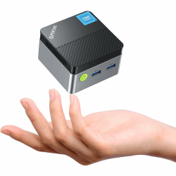 GMKtec Mini-PC N97 mit with Windows 11 Pro, G5 Micro-Desktop-Computer, Intel Alder Lake N97 der 12. Generation (bis zu 3,60 GHz), 12 GB DDR5, 256 GB großes Laufwerk für Unternehmen, Schule G5 12GB 256GB Black