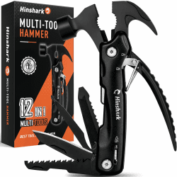 Hinshark Geschenke für Männer, 12 in 1 Multitool Camping Zubehör, Weihnachtsgeschenke für Männer, Männer Geschenke für Papa, Geburtstagsgeschenk Gadgets für Männer, Valentinstag Geschenke für Männer