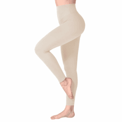 SINOPHANT Leggings Damen High Waist - Blickdicht Leggins mit Bauchkontrolle für Sport Yoga Gym #1er Pack Beige-2 S-M