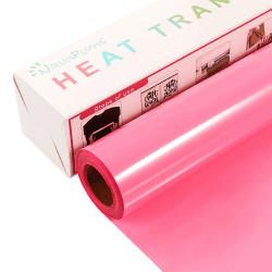 NANAPLUMS Plotterfolie Textil, 30.5cm×4m Flexfolie Plotter Textil, Bügelfolie für Textilien Transferfolie zum Aufbügeln für DIY T-Shirt, Stoffe(Rosa)