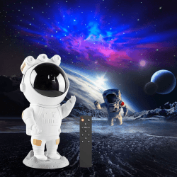 Minvchao Astronaut Projektor,Galaxy Star Projektor,LED Sternenhimmel Projektor für Kinder mit Timer,Fernbedienung,Planetarium Nachtlicht für Schlafzimmer,Perfekt Geschenk für Kinder und Erwachsene