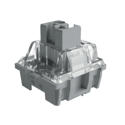 Akko V3 Silver Pro Schalter für mechanische Tastatur, lineare Schalter, 5 Pin 40gf, Schnellverschluss staubdicht, SMD LED in Nordposition MX Schlüsselschalter für Gaming Tastatur (45 pcs,Silver) Lineare Switch V3 Pro Speed Silber