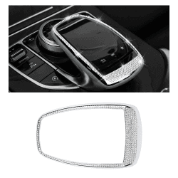 BLINGOOSE für Mercedes Innenausstattung Mercedes-Benz C E Klasse GLC W203 W213 Bling Bling Mittelkonsole Multimedia Rahmenabdeckung Kristall Benz Touchpad Dekor