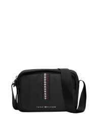 Tommy Hilfiger TH CORP CAMERA BAG Schultertasche Herren, Schwarz (Black), OS