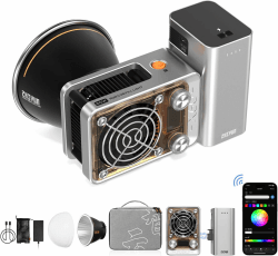 ZHIYUN RGB Videolicht Molus X60 RGB Combo [Official] 60W mit 2550mAh Akku, COB LED Videoleuchte, Video/Foto Kamera Licht mit 2010 Lux/ 2700~6500K/ CRI 95/ TLCI 98/ Bluetooth/ 15 Effekte, 319g Combo RGB