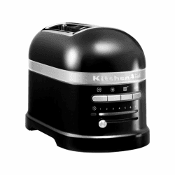 KitchenAid Toaster für 2 Scheiben mit Sandwich-Zange | Artisan | Retro Toast Machine | Verschiedene Funktionen und Bräunungsstufen | Onyx Schwarz Onyx Black