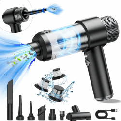 Kabellos Handstaubsauger, 13000Pa Akku Handstaubsauger, Aufladbar Tragbar Leicht Staubsauger mit LED-Licht, Auto Staubsauger mit Zubehör für den Haus, Auto, Küche, Tierhaare, Office Reinigung