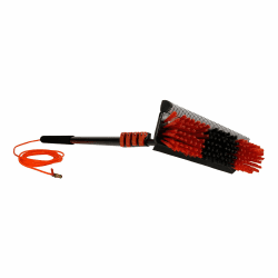 Genius Telescopic Hydrocleaner Teleskopbürste mit Teleskopstange 4,6 M, Hydroreiniger mit Wasseranschluss für Dach Fenster Auto Wohnwagen Fensterwischer inklusive Schwamm Wischer, verstellbar 6-TLG.