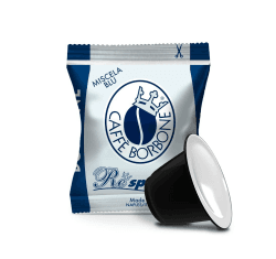 Caffè Borbone Respresso, Blaue Kaffeemischung - 100 Kapseln - Kompatibel mit Nespresso®* Haushalts-Espressomaschinen Blaue Mischung