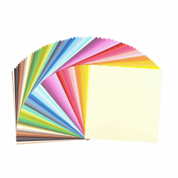 Vaessen Creative Florence Cardstock Papier - Farbenmix - 216 Gramm/m² - Quadratisch -30,5 x 30,5 cm - 60 Stück - Textur - für Scrapbooking -Kartenherstellung -Stanzen und andere Papierbasteleien 30.5 x 30.5 cm