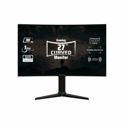 Aryond A27 V2 Gaming Curved Monitor, 27 Zoll 180Hz Curved QHD (2560x1440) Display 1ms Reaktionszeit, HDR 10-Verhältnis FreeSync und G-Sync 119,9% SRGB, PC Bildschirm, HDMI Anschluss
