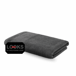 LOOKS BY WOLFGANG JOOP Handtuch 50x100 cm – 100% Baumwolle Luxus Handtücher mit Aufhänger & Logostick, Handtuch grau 50 x 100 cm Grau