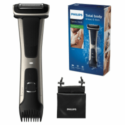 Philips BG7025/15 Bodygroom Series 7000 mit integriertem Kammaufsatz (3 bis 11 mm) Black 2 Piece Set