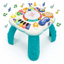 Fajiabao Spielzeug Ab 1 Jahr - Baby Spielzeug 6 in 1 Spieltisch Kinderspielzeug ab 1 2 Jahre 9 Monate Geschenke Geburtstag ab 1 Jahr Kinder Mädchen Jungen Spiel Activity Center Baby Musikspielzeug