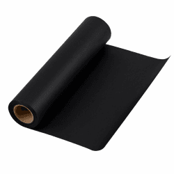 RUSPEPA Schwarzes Kraftpapier - Natürliches Recyclingpapier, Kraftpapierrolle Ideal für Kunsthandwerk, Kunst, Kleine Geschenkverpackungen, Verpackung, Post, Versand und Pakete - 30.5 cm x 30 m 12 Zoll - Schwarz