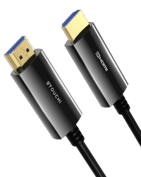 Stouchi 8K HDMI Glasfaserkabel 15M, HDMI 2.1 Kabel 48Gbps Ultra High Speed,In Wall CL3 Rated,AOC 8K@60Hz,4K@120Hz/144Hz Dynamic HDR eARC Dolby HDCP2.2 Kompatibel mit PS5,Xbox SeriesX,PC,TV 1 Packung 15m